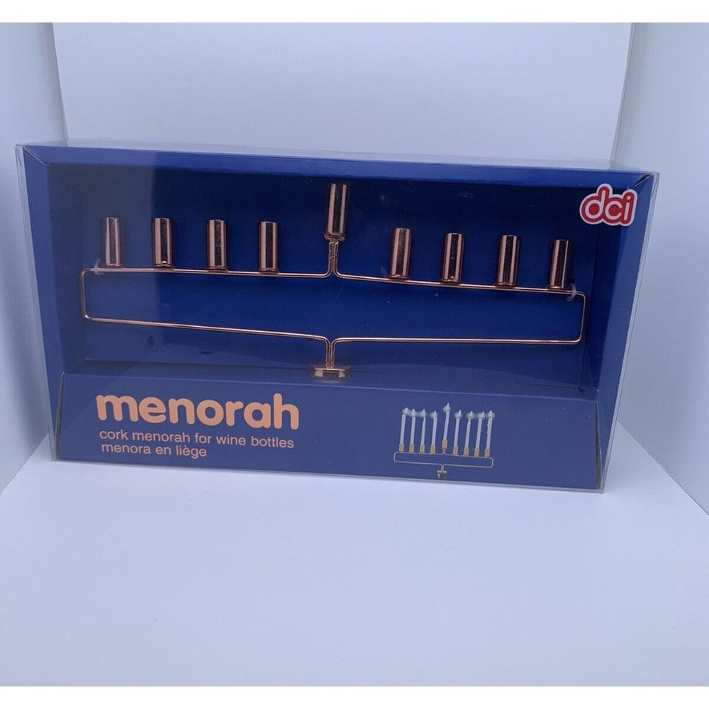 SUPER COOL GLORIOUS Menorah Cork for wine bottle NEW